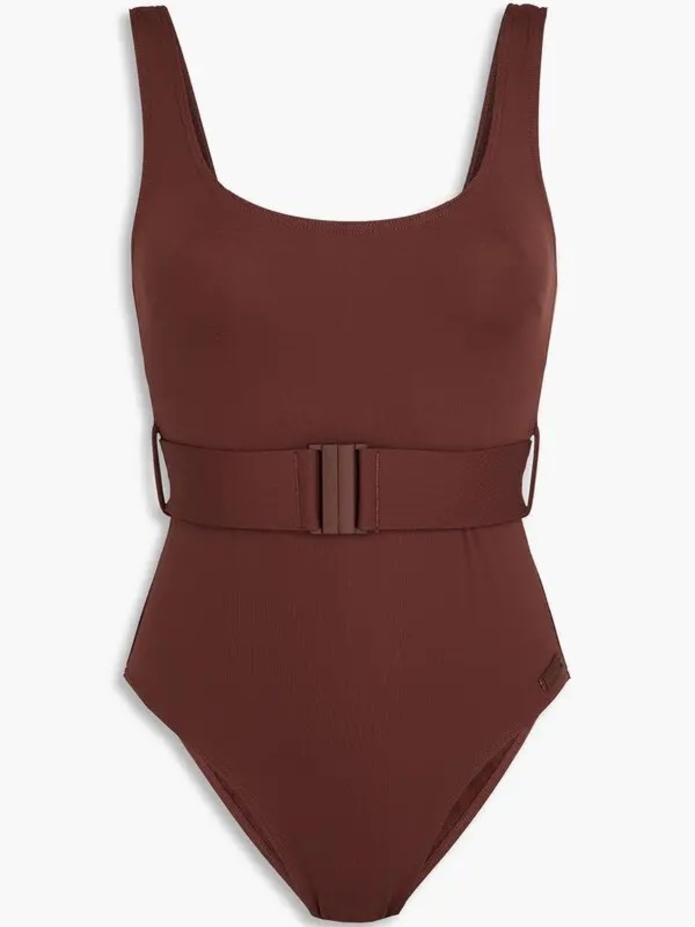 NWT Zimmerman Belted  One-Piece Swimsuit in Chocolate